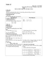 GIAO AN LOP 4 - TUAN 12