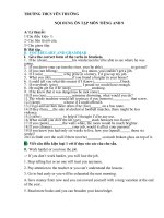 Nội dung ôn tập các môn khối 9 tuần 4