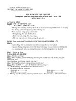 Nội dung ôn tập cho học sinh trong thời gian nghỉ học do dịch bệnh Covid - 19Khối 6