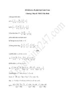 Đề kiểm tra 45 phút lớp 8 môn Toán Chương 2 Đại số - THCS Tân Bình