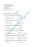 Đề kiểm tra 15 phút lớp 6 môn Sử học kì 1 - THCS Tân Mỹ