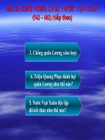 Giáo án sử 6 tuần 25: Khởi nghĩa Lý Bí nước Vạn Xuân ( tiếp theo)