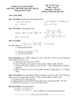 Ôn tập tại nhà môn Toán lớp 8