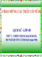 Bai 5 Chien thang Bach Dang do Ngo Quyen lanh dao Nam 938