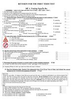 ôn tập hk1 môn tiếng anh20192020  thcs minh đức
