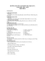 Hướng dẫn ôn tập KT HK1 - Năm học 2018.2019 môn Ngữ văn - Khối 6