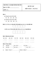 Bài học trực tuyến lớp 1 (tuần 24)