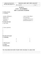 nội dung bài học các môn tuần 1 năm học 20202021