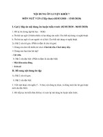 TÀI LIỆU ÔN TẬP TẠI NHÀ - KHỐI 7 (Tuần 8)