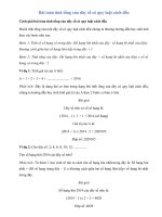 Bài toán tính tổng của dãy số có quy luật cách đều