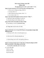 Bài tập thứ ba ngày 28 tháng 4 năm 2020 - Khối 2