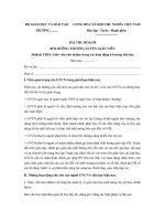 Bài thu hoạch BDTX Module TH35: Giáo viên chủ nhiệm trong các hoạt động ở trường tiểu học