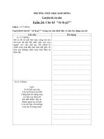 Bài tập và đáp án LTVC lớp 4 - Tuần 24 - Câu kể Ai là gì?