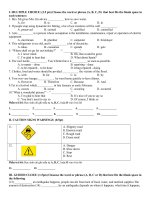 THAM KHẢO MỘT SỐ ĐỀ ÔN THI HK2 - NĂM HỌC 2017- 2018 (MÔN ANH VĂN KHỐI 9)