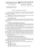 Hướng dẫn kiểm tra học kỳ Icấp THCS năm học 2015-2016