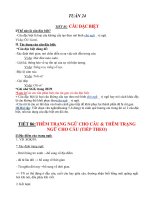 Văn 7:TUẦN 24TIẾT 85:  CÂU ĐẶC BIỆT