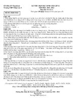 Download Đề thi HSG môn hóa học 11- THPT Hậu Lộc