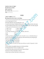 Đề kiểm tra 45 phút lớp 8 môn Sử học kì 2 - THCS Lê Thiện