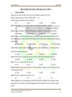 Đề cương ôn tập cuối kì 2 Toán lớp 3 năm 2018-2019