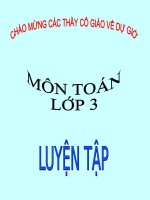 Toán 3 Tiet 97 Luyen tap