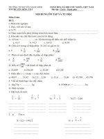 Đề cương ôn tập cho học sinh khối lớp 5 (môn Toán) trong thời gian nghỉ phòng chống dịch Covid-19