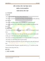 Đề cương ôn tập cuối học kì II Toán 9 năm học 2019 - 2020