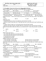 Địa 6 – đề thi giữa kì I - Website Trường THCS Phan Bội Châu - Đại Lộc - Quảng Nam