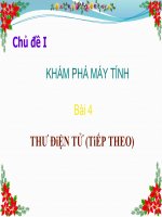Chủ đề 1: Bài 4. Thư điện tử (tiếp theo) | Tiểu học Dương Quang