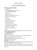 Công nghệ 9 - nấu ăn