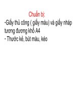 Giáo an môn Thủ công- khối 2