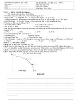 Đề kiểm tra 1 tiết Địa 6 kì II_2015-2016 - Website Trường THCS Phan Bội Châu - Đại Lộc - Quảng Nam