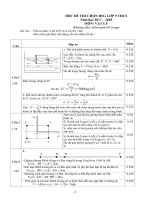 Đáp án đề thi học sinh giỏi môn vật lí lớp 9, Phòng GD&ĐT Thành Phố Phúc Yên, Vĩnh Phúc 2018-2019 - Học Toàn Tập