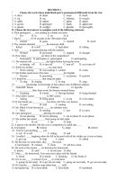 ĐỀ ÔN TẬP MÔN TIẾNG ANH 11