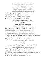 NỘI DUNG ÔN TẬP TRỰC TUYẾN CHO HỌC SINH KHỐI 5