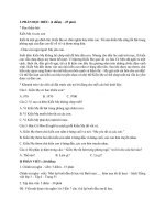 Đề thi giữa học kì 1 môn Tiếng Việt lớp 3 năm 2018 - TH Số 2 Sơn Thành Đông