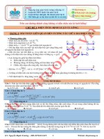 DẠNG 1. BÀI TOÁN LIÊN QUAN ĐẾN LỰC TƯƠNG TÁC CỦA HAI ĐIỆN TÍCH File