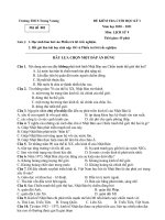 Đề và đáp án kiểm tra học kì 1 - Lịch Sử 9 - Năm học ...