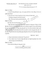 Đề khảo sát chất lượng đầu năm môn Văn lớp 7- THCS Yên Lạc