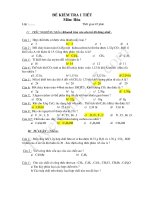 Đề kiểm tra 45 phút lớp 9 môn Hóa Chương 4 có đáp án