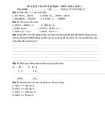 ĐỀ ÔN TẬP CHO HS TẠI NHÀ _ LỚP 3_ ĐỢT 4 - Website Trường Tiểu Học Trần Đình Tri - Đại Lộc - Quảng Nam