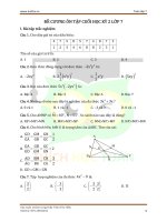 Đề cương ôn tập cuối kì 2 Toán lớp 7 năm 2018-2019