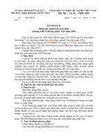 Kế hoạch kiểm tra nội bộ năm học 2019 - 2020