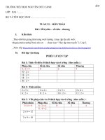 * Phiếu học tập - Khối 2 - Tuần 23