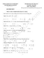 Đề kiểm tra giữa kì 1 lớp 7 môn Toán THCS An Khánh năm 2018 - 2019