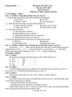 Download Đề kiểm tra HKII hóa học 8 cực hay