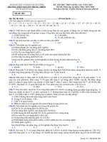 Đề thi thử THPT quốc gia môn Hóa học trường Nguyễn Trung Thiên, Hà Tĩnh lần 1 mã đề 004 - Học Toàn Tập