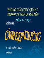 Giáo án điện tử môn tập đọc lớp 3