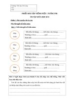 phiếu bài tập  khối 2  tuần 27  tiểu học chi lăng