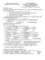 lịch thi khối 6  hkii  năm học 20162017  thcs bình chiểu