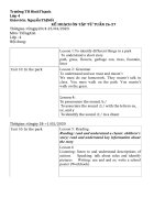 Ôn tập Anh Văn Tuần 26, 27 Lớp 4